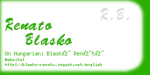 renato blasko business card